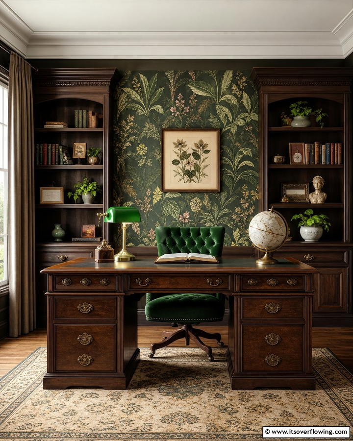 Vintage Desk with Storage - 21 Desk Ideas for Productive & Stylish Home Offices