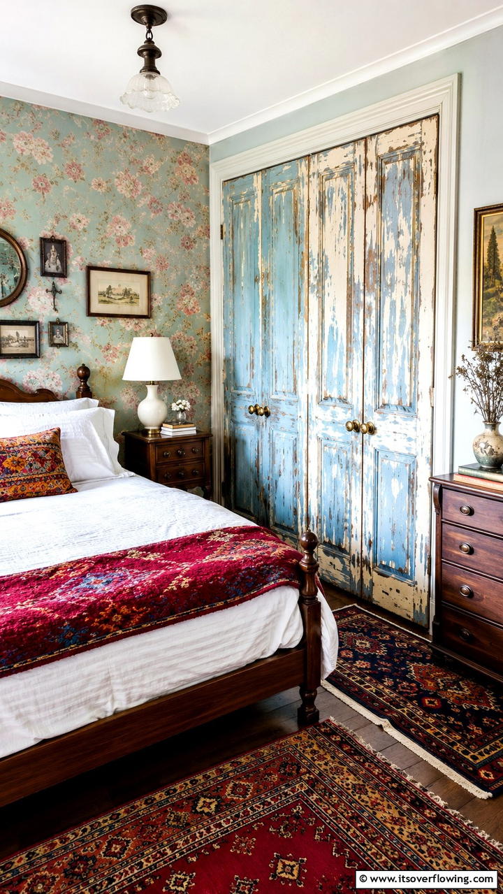Vintage Distressed Door - 30 Closet Door Ideas to Enhance Style and Functionality