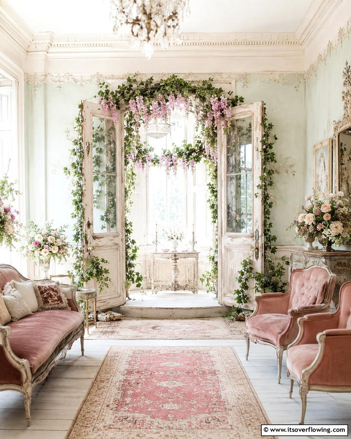Vintage Doorway Romance - 30 Stunning Wedding Altar Design Inspirations