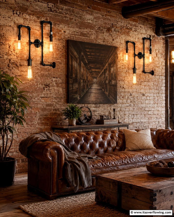 Vintage Edison Bulb Wall Fixtures - 25 Living Room Wall Lighting Ideas for a Bright and Inviting Space