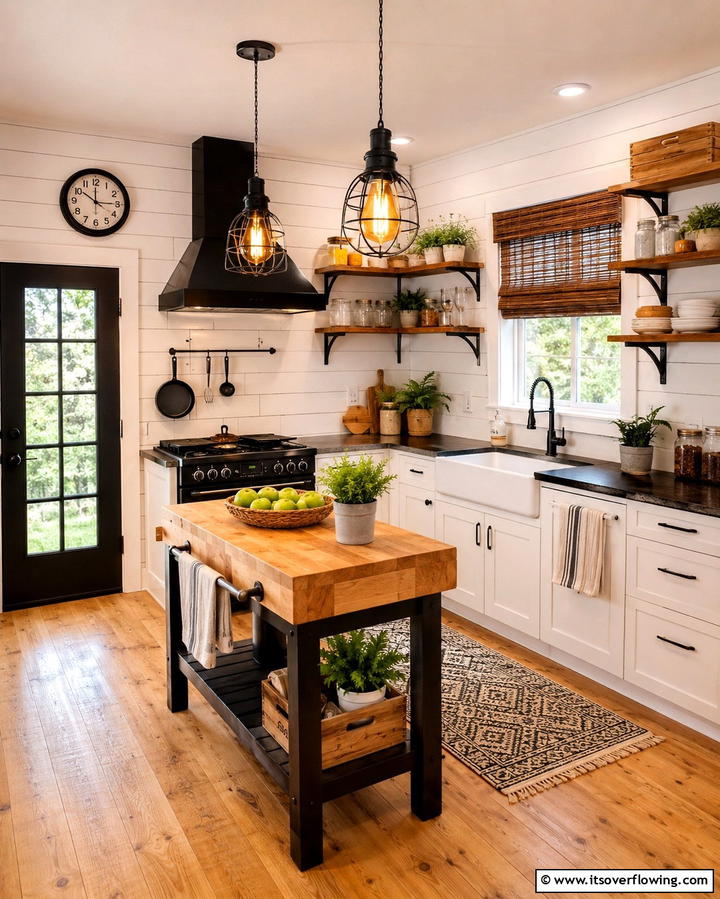 Vintage Edison Bulbs - 30 Small Kitchen Lighting Ideas to Brighten Compact Spaces