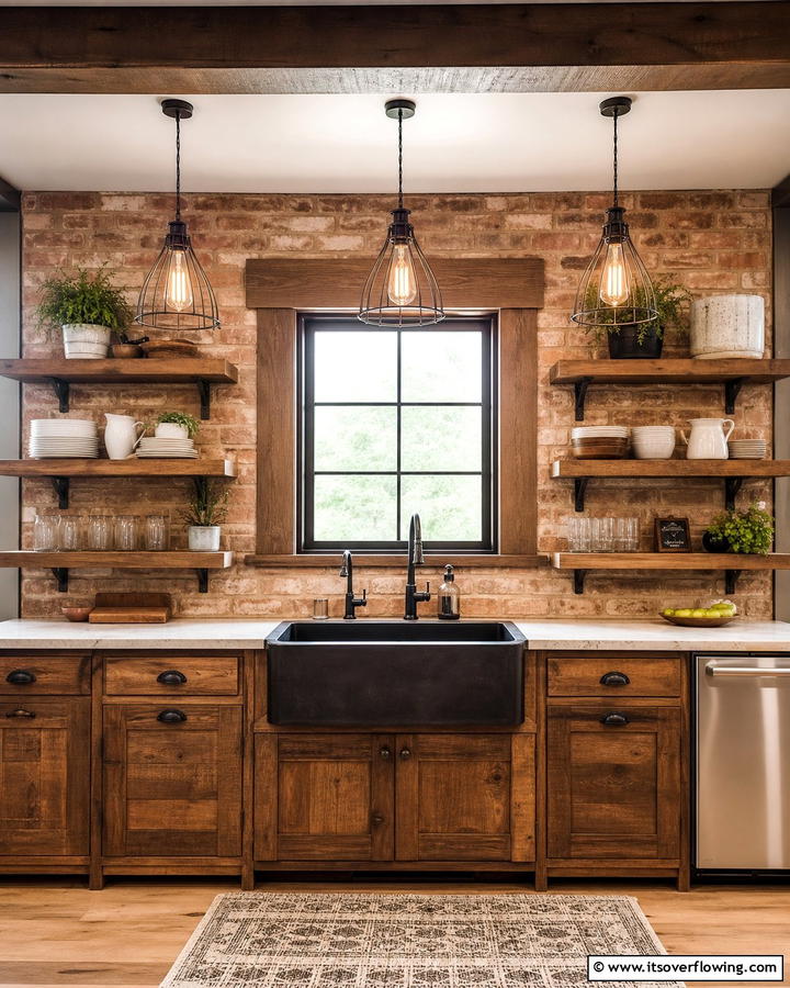 Vintage Edison Bulbs for Rustic Charm - 20 Kitchen Sink Lighting Ideas for a Brighter Space