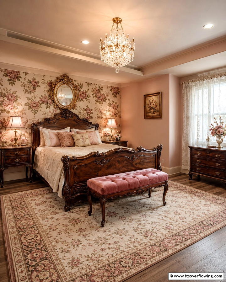 Vintage Elegance - 25 Basement Bedroom Ideas for Cozy and Functional Spaces