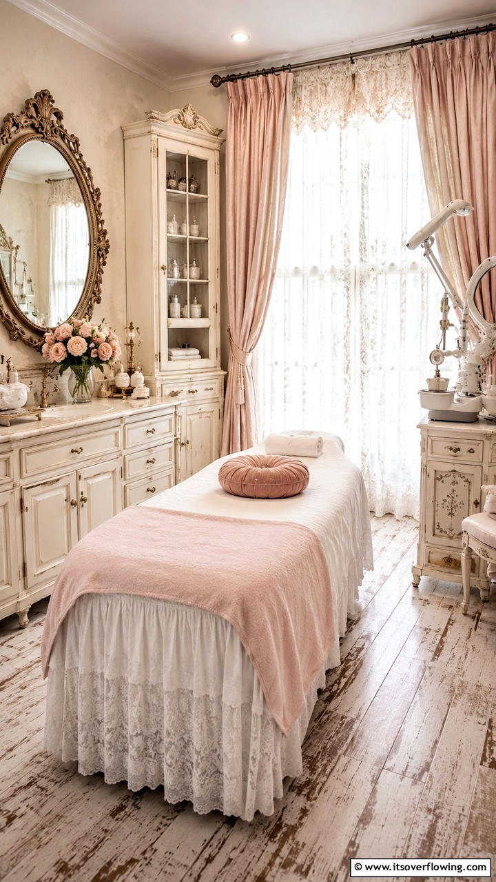 Vintage Elegance for Facial Care - 30 Facial Room Ideas for At-Home Skincare Sanctuaries