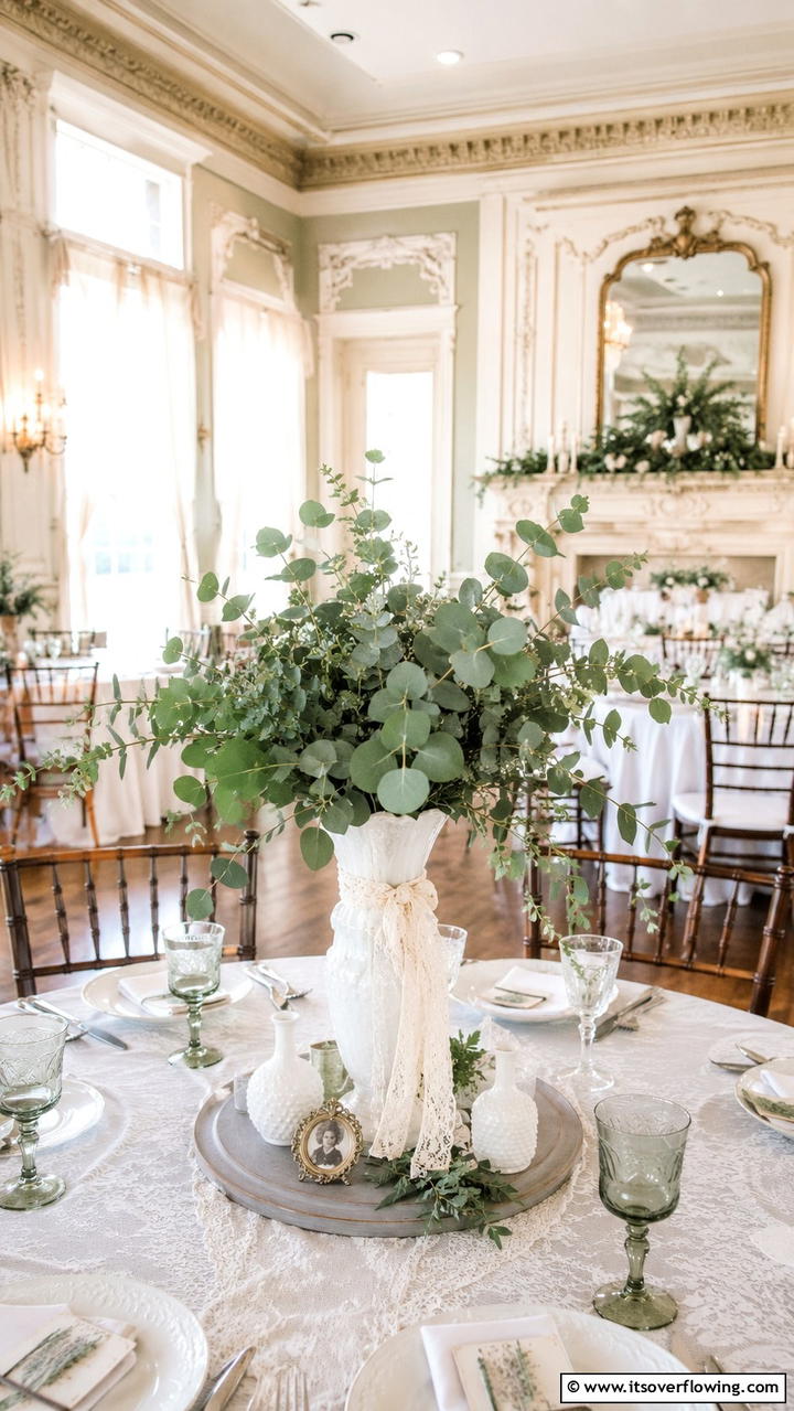 Vintage Eucalyptus Bouquet - 30 Eucalyptus Wedding Centerpieces for Natural Elegance