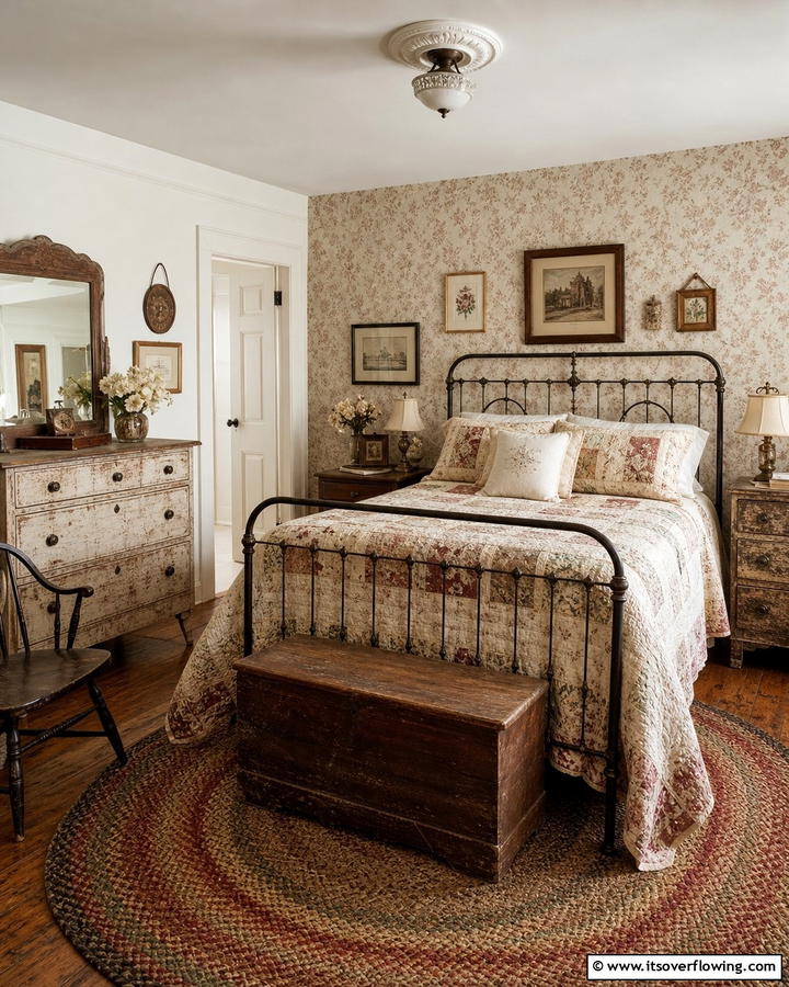Vintage Farmhouse Flair - 21 Farmhouse Bedroom Ideas for Rustic Comfort