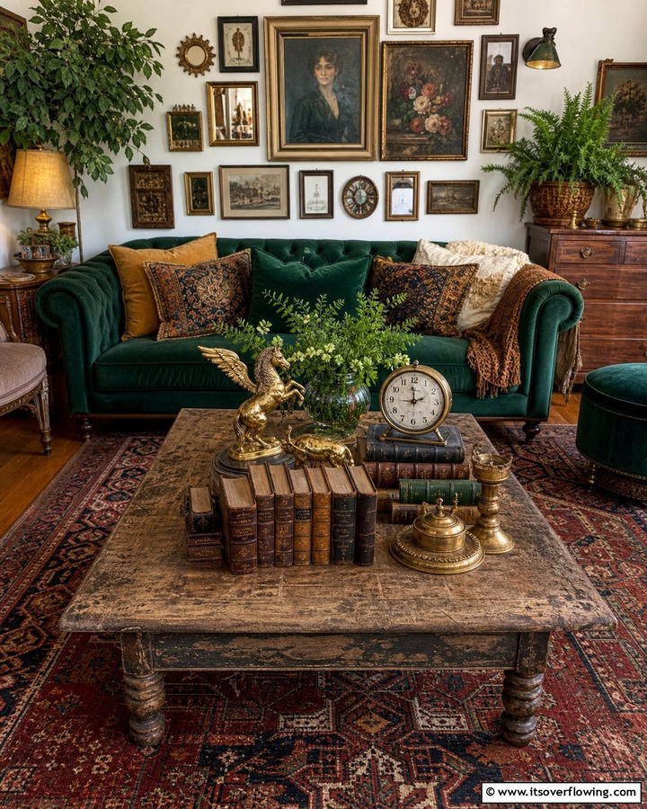 Vintage Finds Collection - 20 Coffee Table Centerpiece Ideas for Stylish Living Rooms