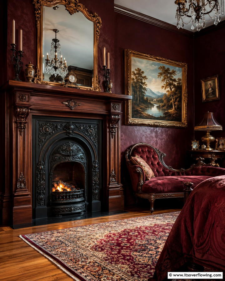 Vintage Fireplace Inserts - 30 Bedroom Fireplace Ideas for Cozy Warmth & Ambiance