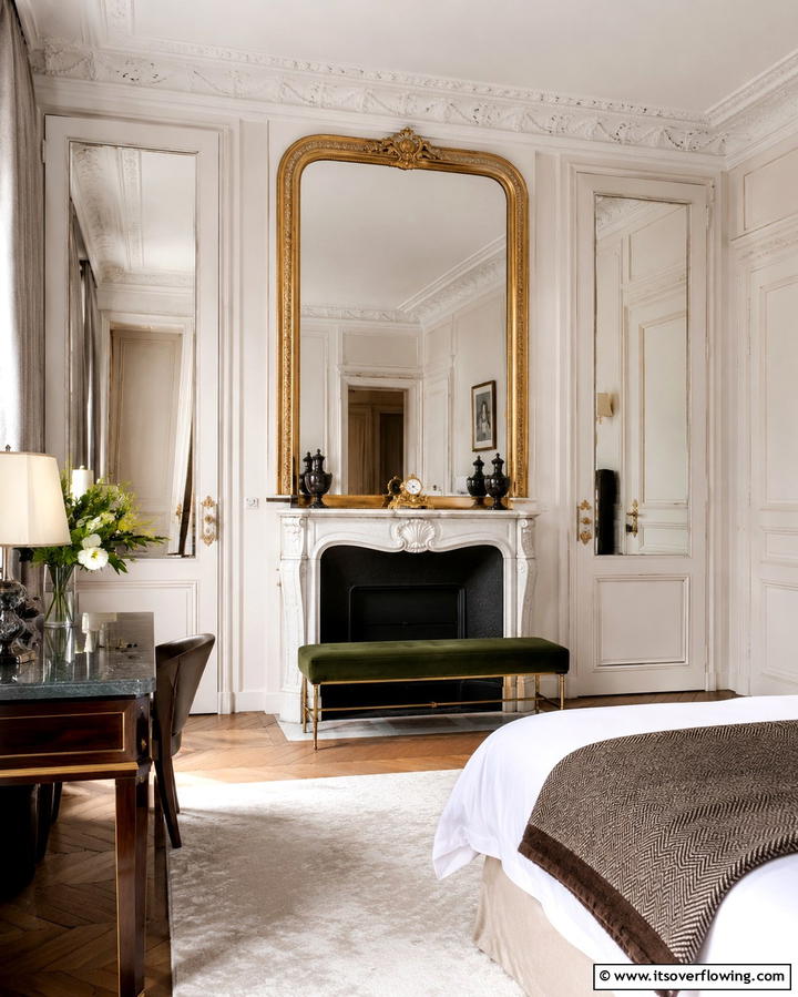 Vintage French Mirrors - 30 French Bedroom Decor Ideas for Elegant European Style