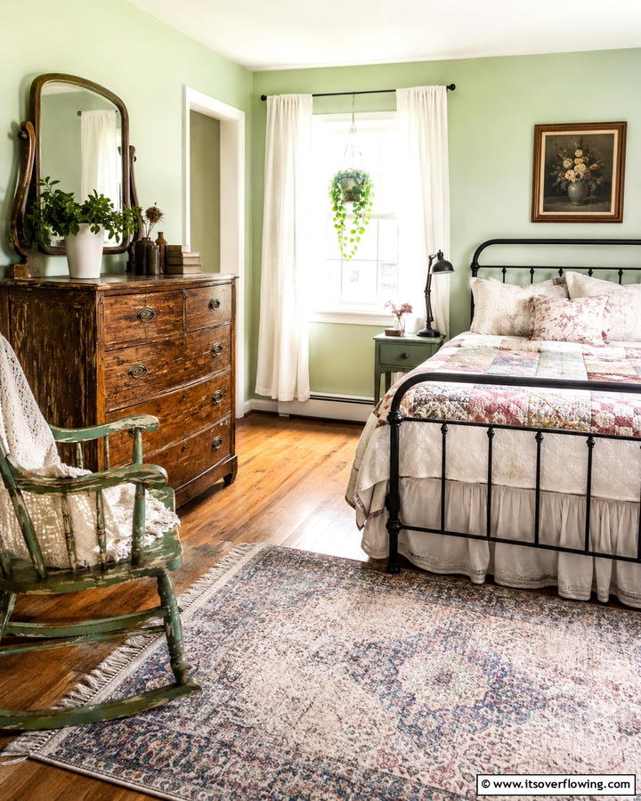 Vintage Furniture Charm - 25 Trendy Hipster Bedroom Ideas for a Unique Personal Space