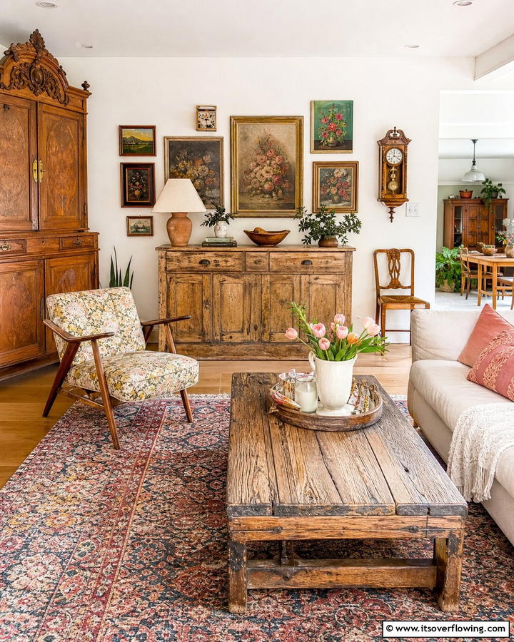 Vintage Furniture with Character - 20 Boho Cottage Style Decor Ideas for a Cozy Home