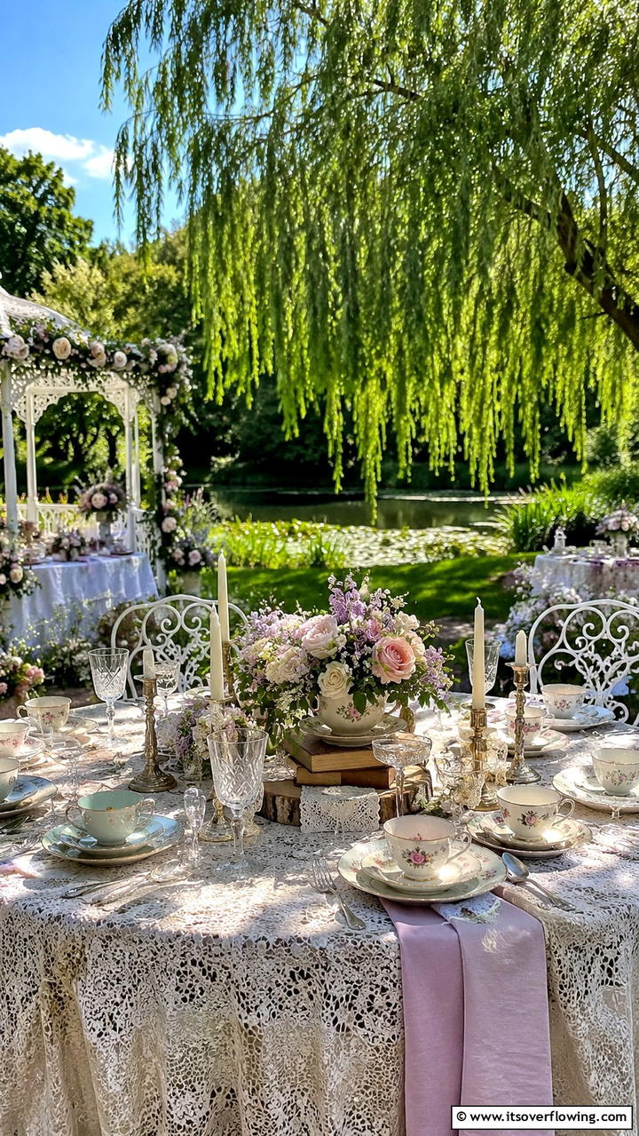 Vintage Garden Party Celebration - 30 Garden Wedding Ideas- Enchanting Outdoor Celebration Themes