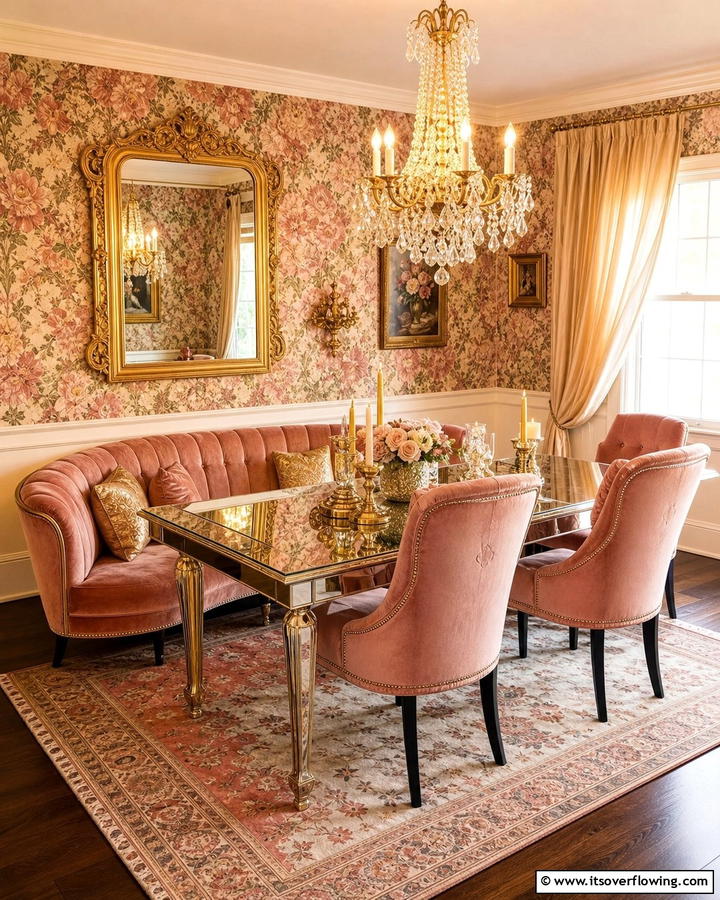 Vintage Glam Appeal - 21 Luxury Dining Room Ideas for Elegant Entertaining