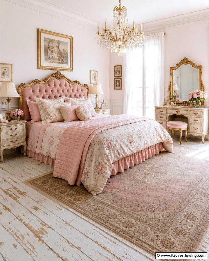 Vintage Glam Bedroom - 30 Preppy Room Ideas for a Classic and Polished Home Look