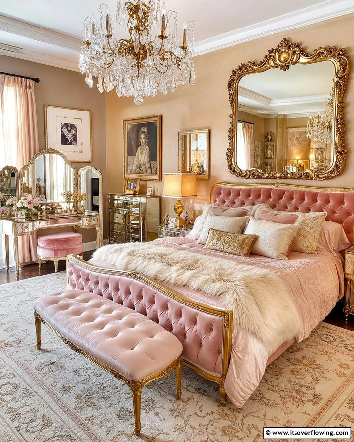 Vintage Glam Revival - 21 Master Bedroom Ideas for Luxurious and Relaxing Retreats