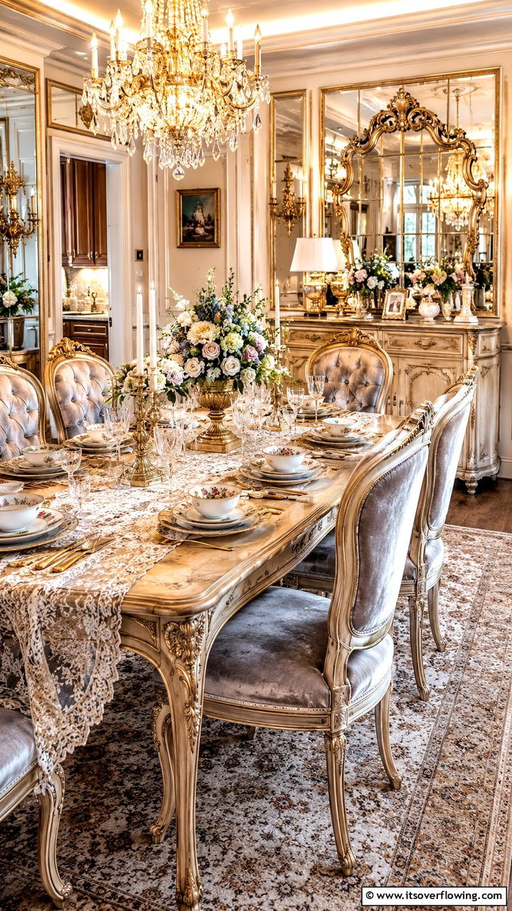 Vintage Glam Table Setting - 21 Creative Table Setting Ideas for Every Occasion