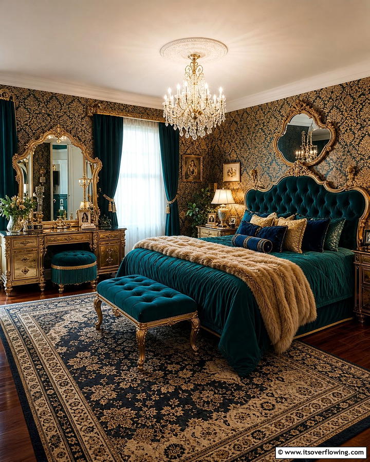 Vintage Glam Touch - 21 Inspiring Bedroom Decor Ideas for a Cozy Retreat