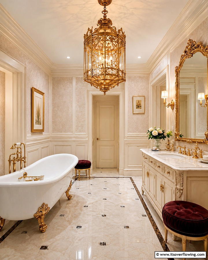 Vintage Glamour - 30 Bathroom Pendant Lighting Ideas for Modern Illumination