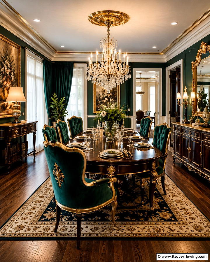 Vintage Glamour with Dark Wood - 25 Dark Wood Floor Dining Room Ideas for a Classic Look