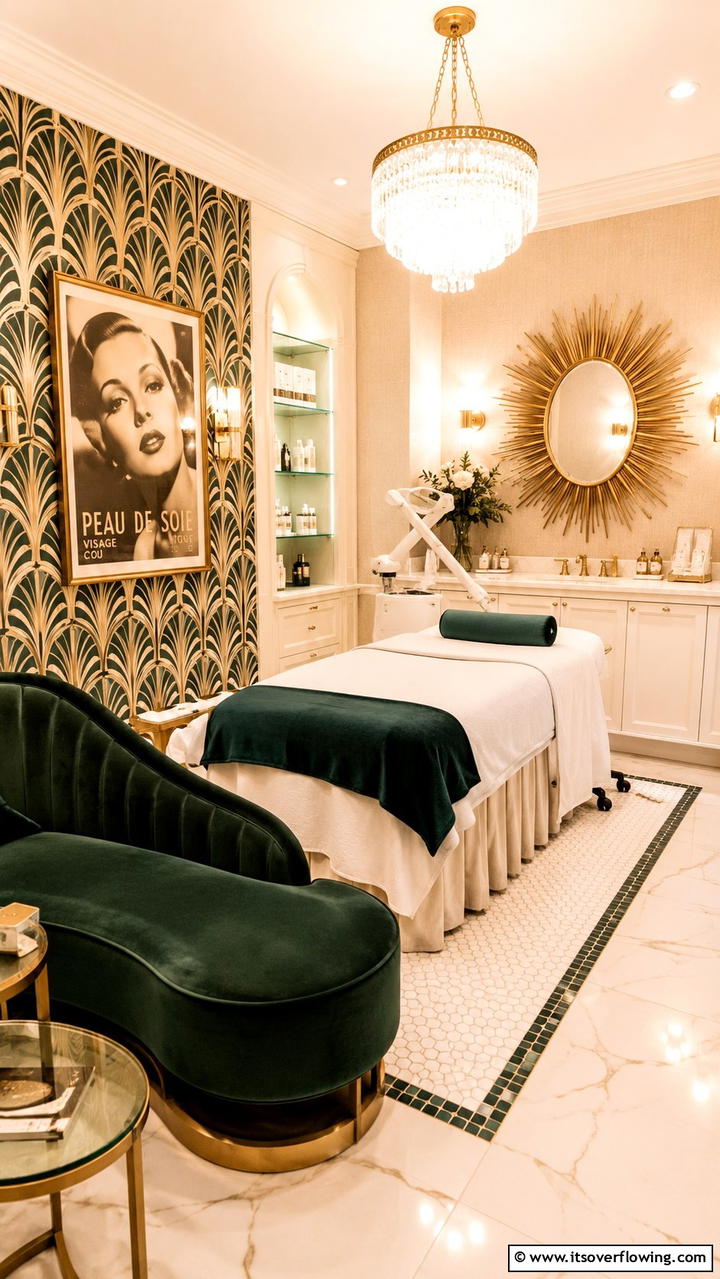 Vintage Hollywood Glamour - 30 Facial Room Ideas for At-Home Skincare Sanctuaries