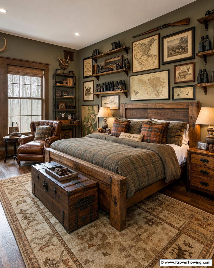 Vintage Hunting Accessories - 20 Hunting Bedroom Ideas for a Rustic Retreat