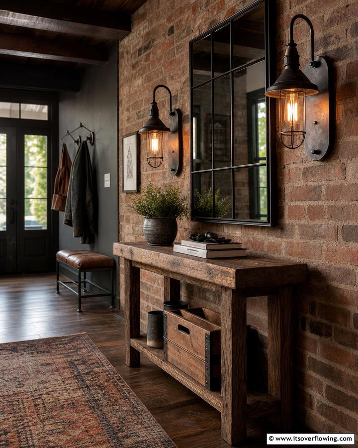 Vintage Industrial Wall Sconces - 21 Entryway Lighting Ideas to Brighten Your Foyer
