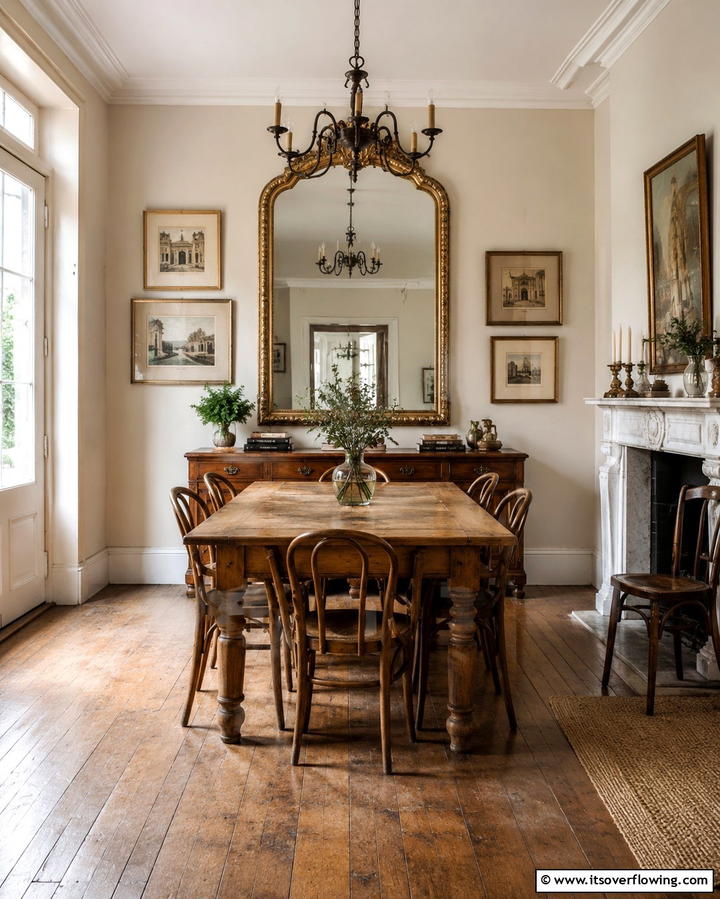 Vintage Inspired Accents - 30 Rustic Dining Room Ideas for Cozy Family Gatherings