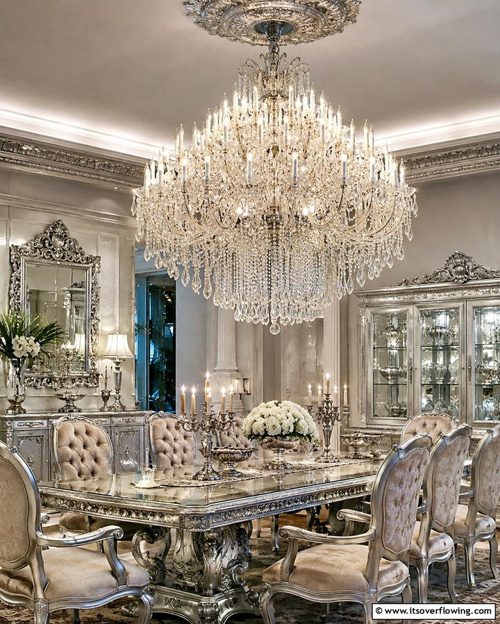 Vintage Inspired Chandeliers - 25 Parisian Dining Room Ideas for Elegant Spaces