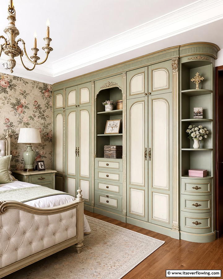 Vintage Inspired Charm - 21 Space-Saving Built-In Wardrobe Ideas for Organized Homes