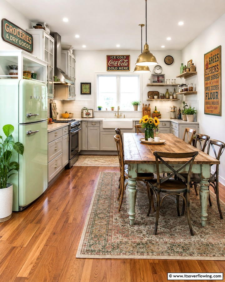 Vintage Inspired Decor - 25 Maximalist Kitchen Decor Ideas for Bold Spaces