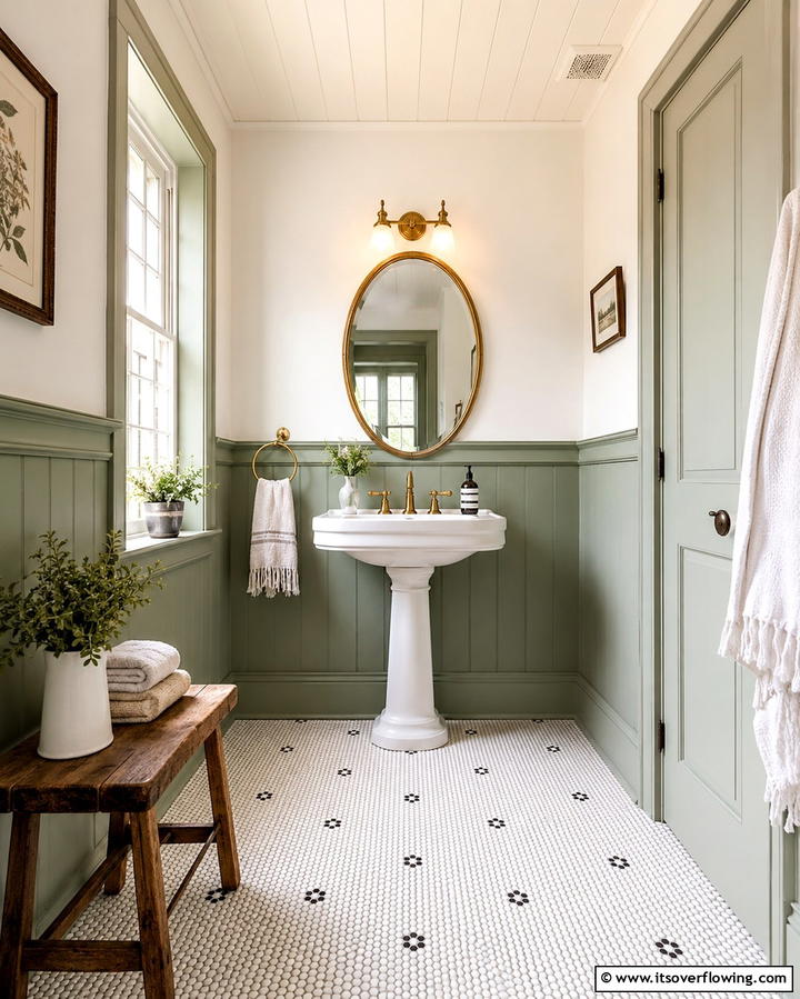 Vintage Inspired Fixtures - 25 Hall Bathroom Ideas for Small and Functional Spaces