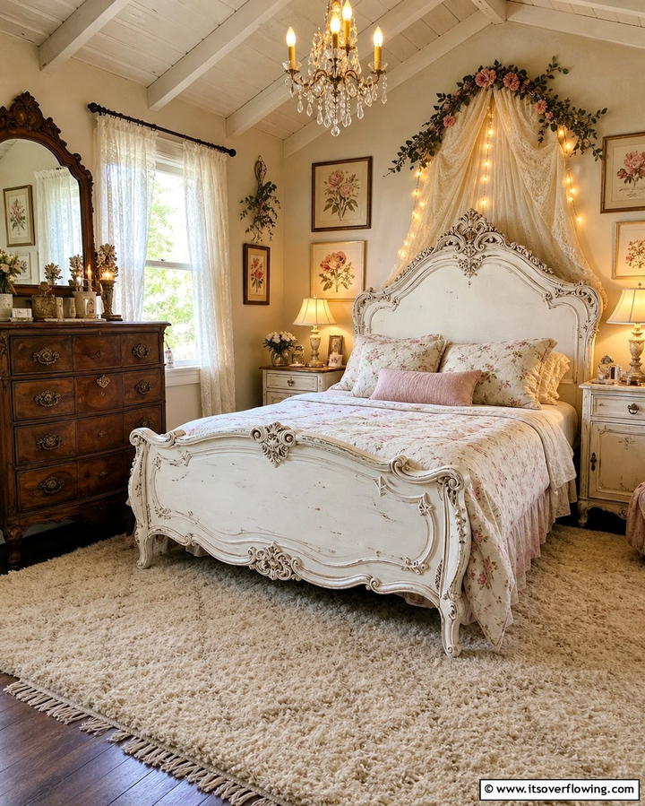 Vintage Inspired Furniture - 25 Fairycore Bedroom Ideas for a Whimsical Escape