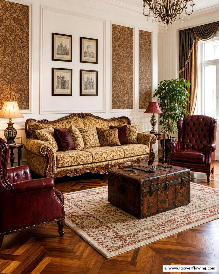 Vintage Inspired Furniture - 25 Formal Living Room Ideas for Elegant Gatherings