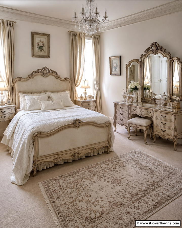 Vintage Inspired Furniture - 30 French Bedroom Decor Ideas for Elegant European Style