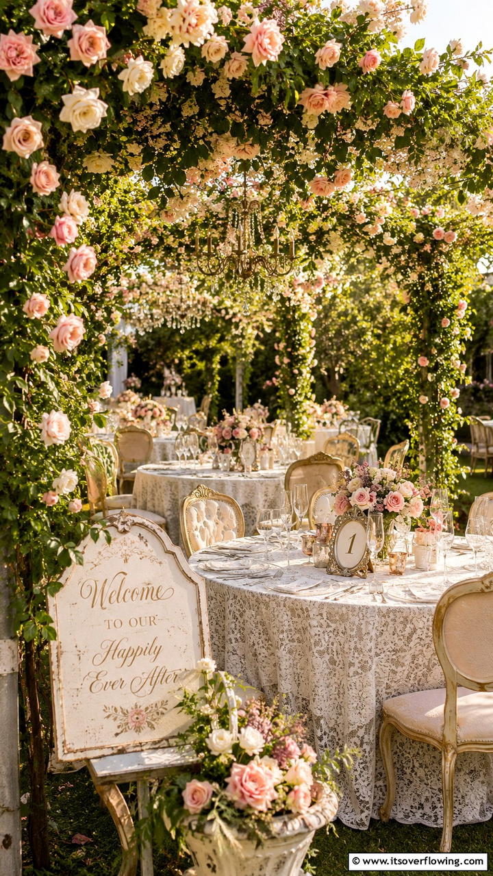 Vintage Inspired Garden Gathering - 30 Garden Wedding Ideas- Enchanting Outdoor Celebration Themes