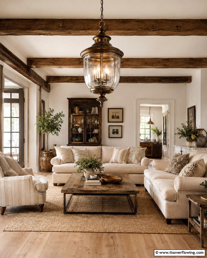 Vintage Inspired Lighting Fixtures - 25 Joanna Gaines Living Room Ideas for Farmhouse Style