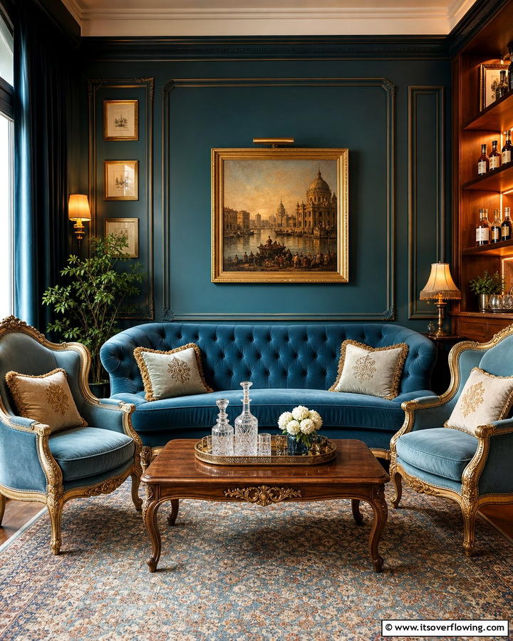 Vintage Inspired Lounge Area - 25 Vintage Wedding Ideas for a Nostalgic Celebration