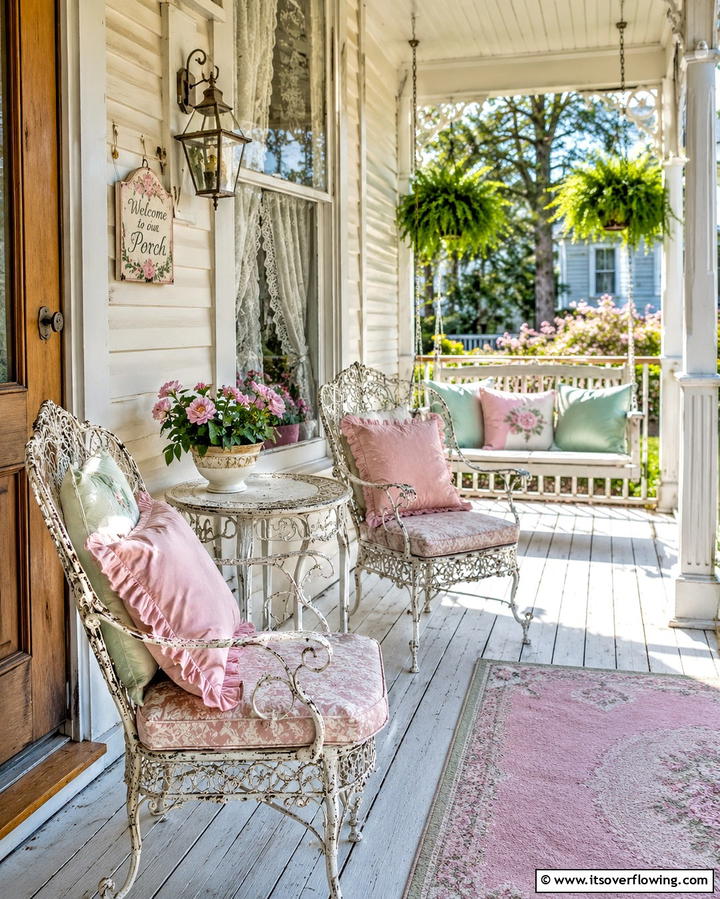 Vintage Inspired Porch - 25 Front Porch Deck Ideas for a Stunning Entryway