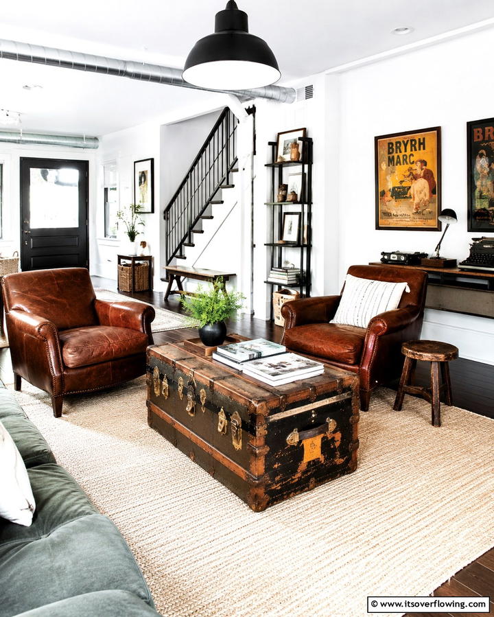 Vintage Inspired Spaces - 25 Mens Living Room Ideas for a Masculine Look