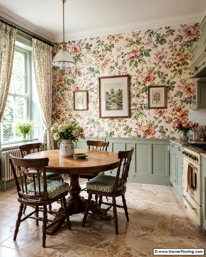 Vintage Inspired WallpaperExact - 25 Vintage Kitchen Ideas for a Classic Culinary Space