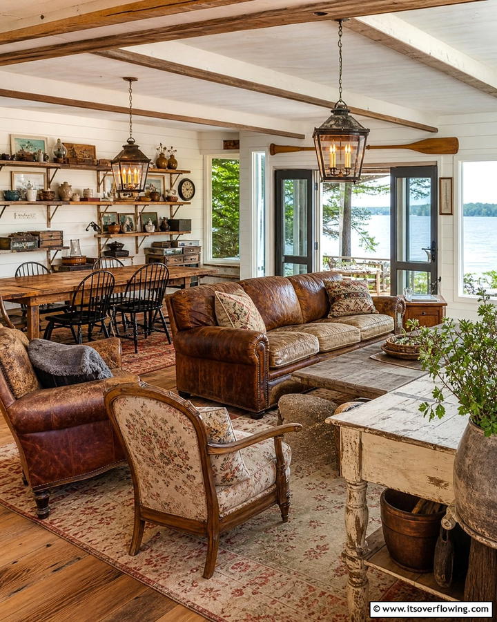 Vintage Lake House Furnishings - 21 Lake House Decorating Ideas for Serene Waterfront Vibes