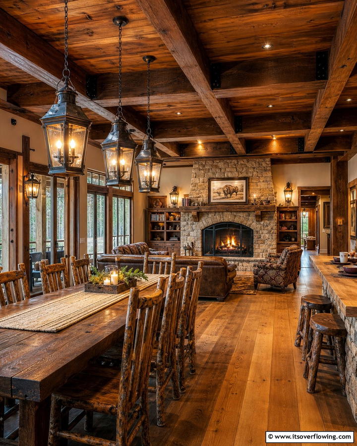 Vintage Lantern Lighting - 25 Cabin Decor Ideas for a Cozy Retreat
