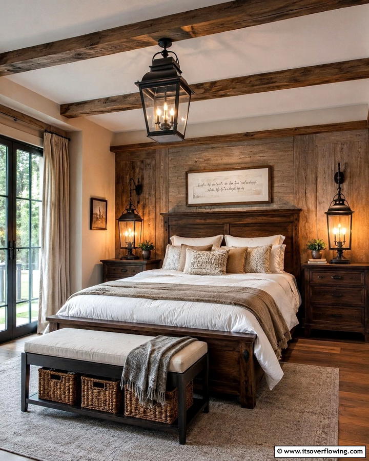 Vintage Lantern Lighting - 30 Cozy Fall Bedroom Decor Tips for Autumnal Warmth & Style