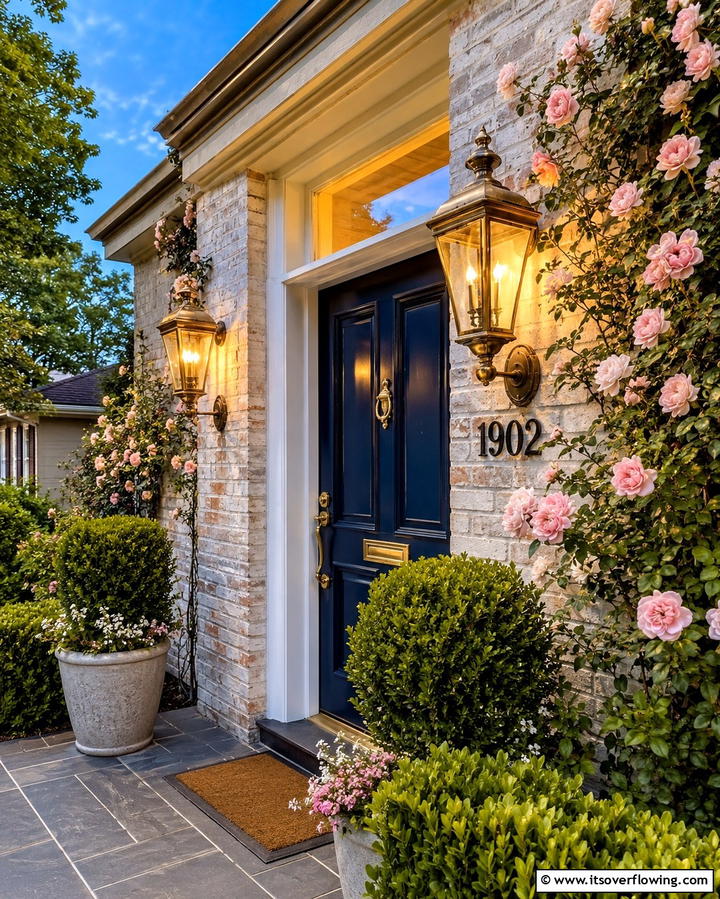 Vintage Lantern Lighting - 30 Small Front Porch Ideas to Boost Curb Appeal