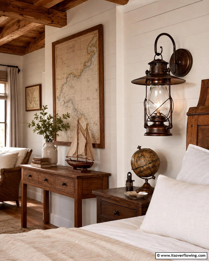 Vintage Lantern Sconces - 30 Bedroom Wall Sconce Ideas for Ambiance & Space-Saving
