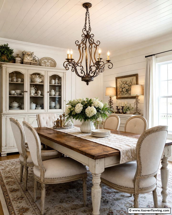 Vintage Lighting Fixtures - 25 Cottage Decorating Ideas- Charming & Timeless Designs