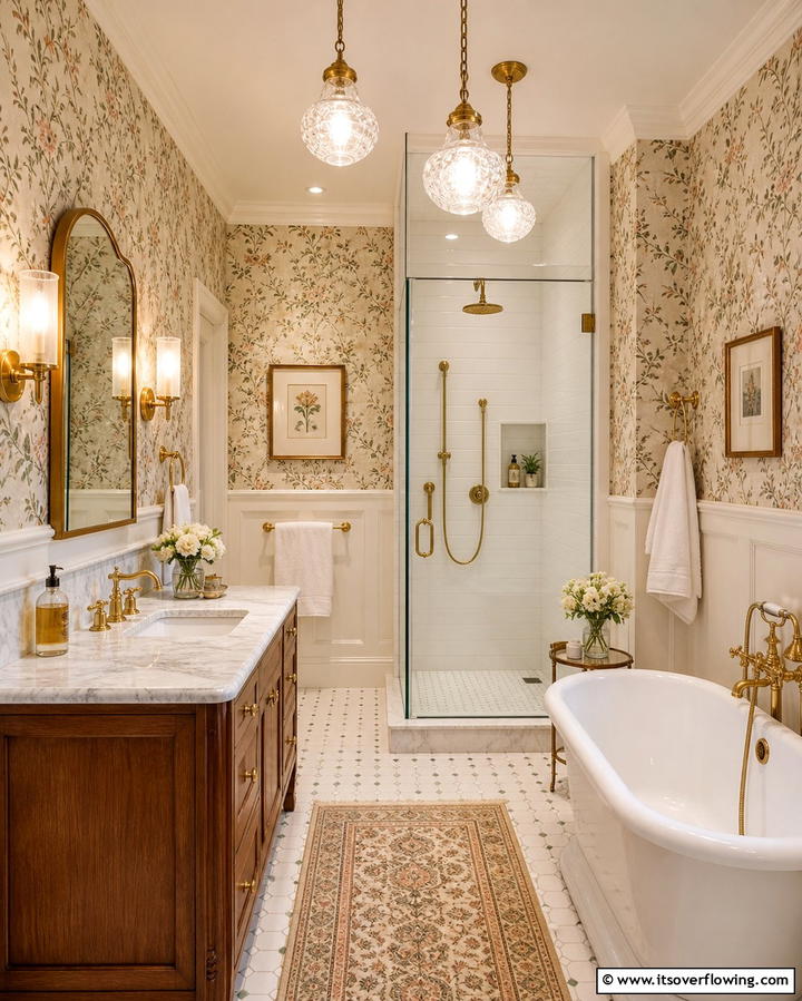Vintage Lighting Fixtures - 25 Victorian Bathroom Ideas for a Luxurious Retreat