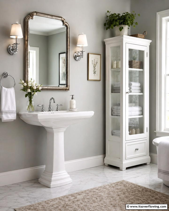 Vintage Lighting Fixtures for Period Character - 25 Traditional Bathroom Ideas for Timeless Elegance