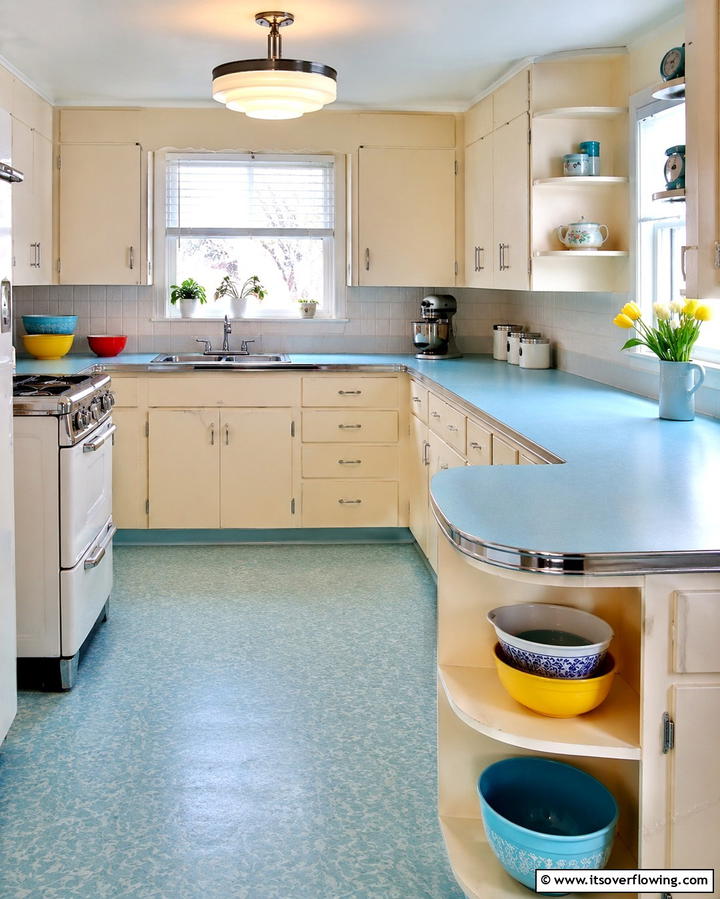 Vintage Linoleum Countertops - 30 Vintage 1930s-1940s Kitchen Design Ideas & Inspiration