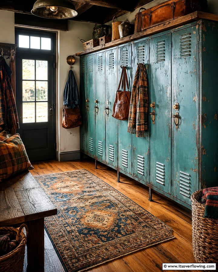 Vintage Locker Revival - 30 Locker Decor Ideas- Organize with Style at Home